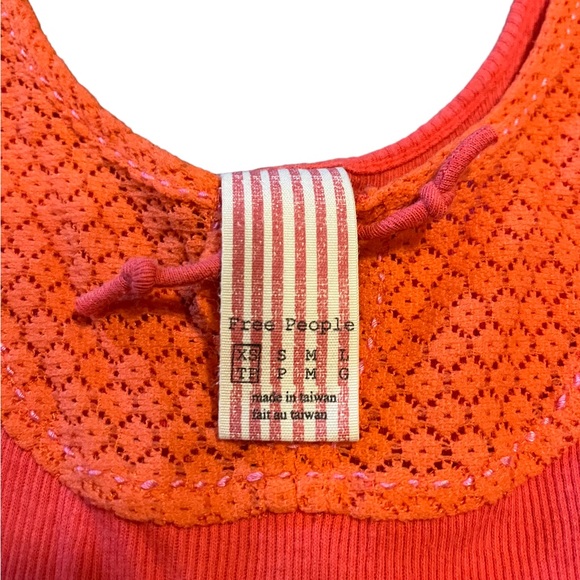 Free People Orange Ribbed Tank | Women's XS - Picture 5 of 5